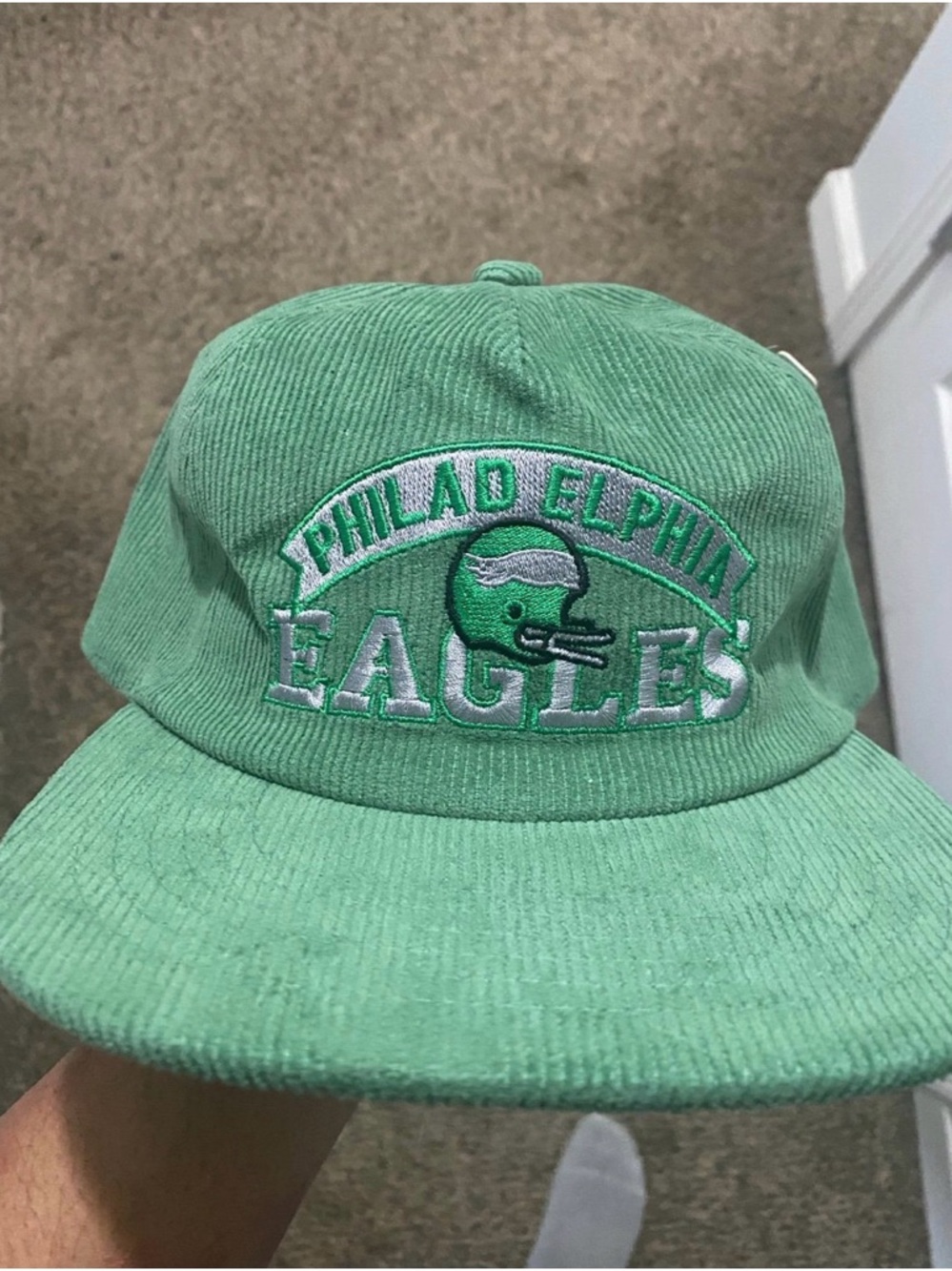 New Embroidered Philadelphia Eagles Corduroy Snapback